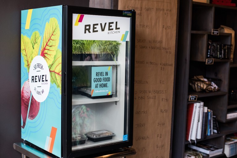 Revel Kitchen Branding - Refrigerator case