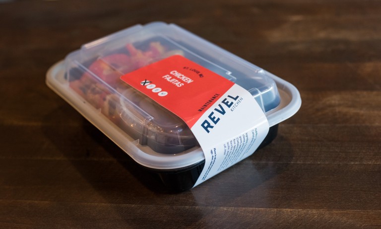 Branding for the package design at Revel Kitchen