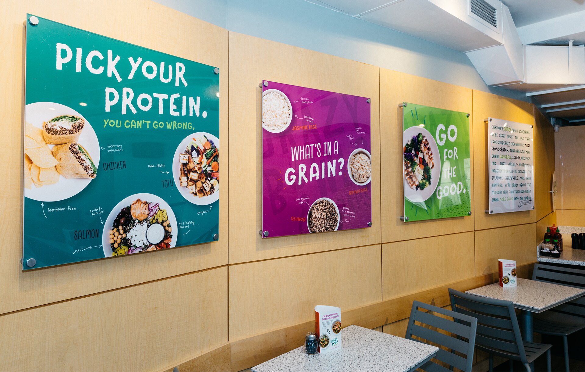 Crazy Bowls and Wraps Branding Posters