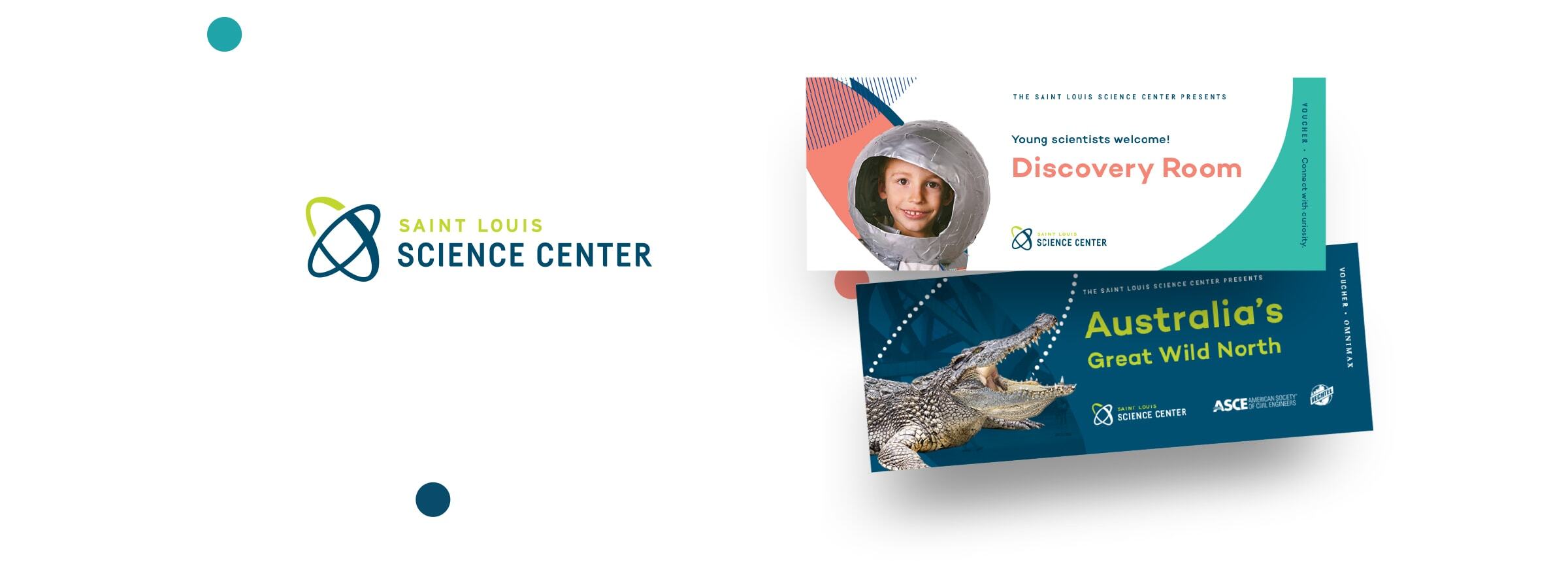 Saint Louis Science Center Branding Tickets