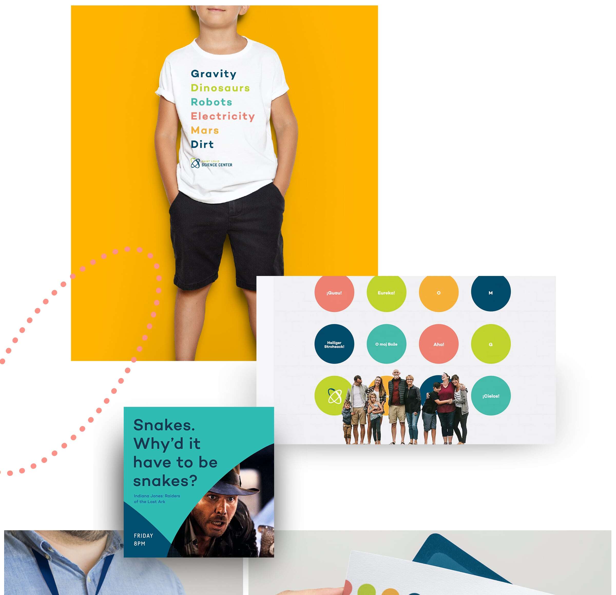 Saint Louis Science Center Branding Elements - Social and Swag