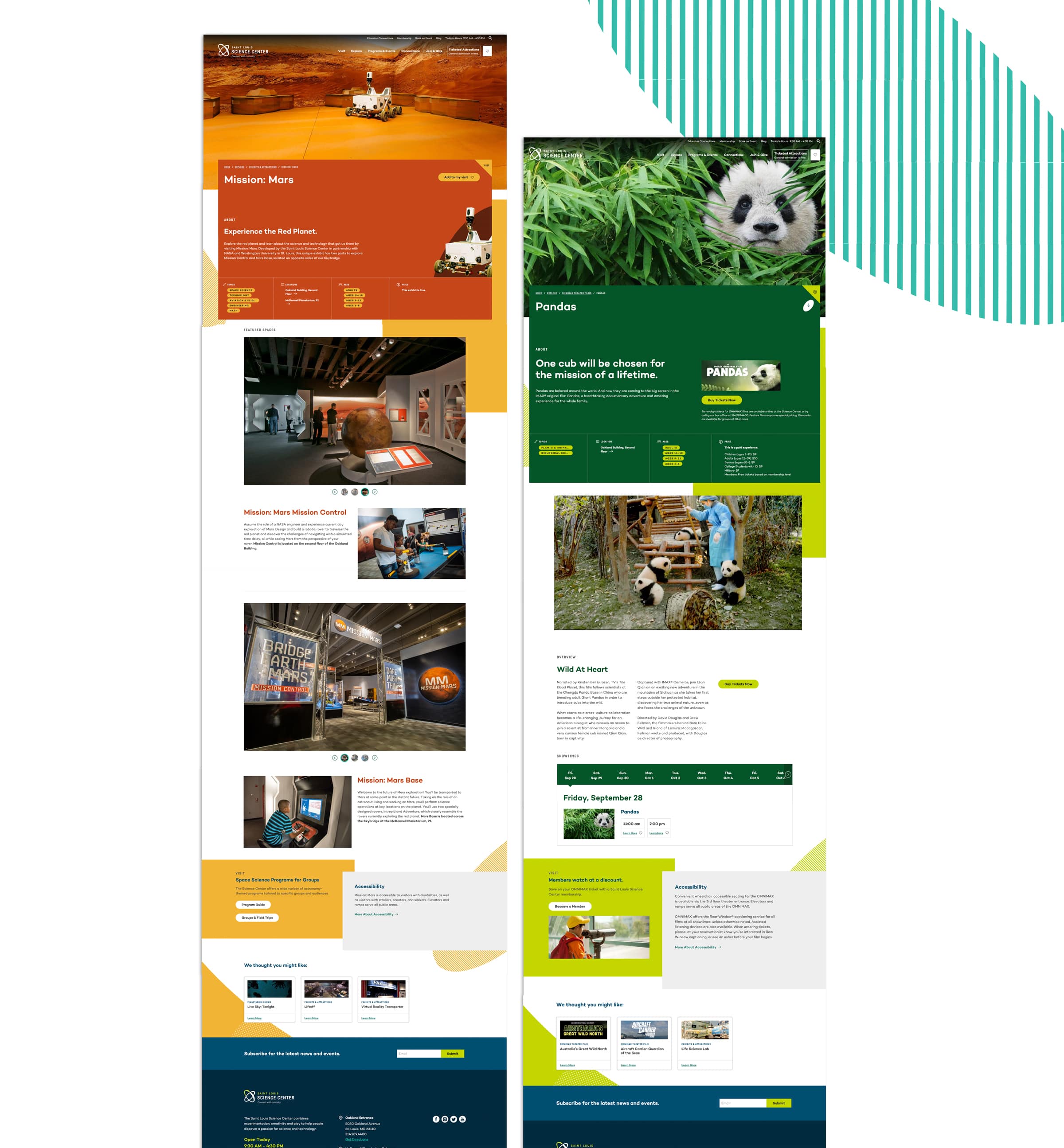 Saint Louis Science Center Website Design Interior