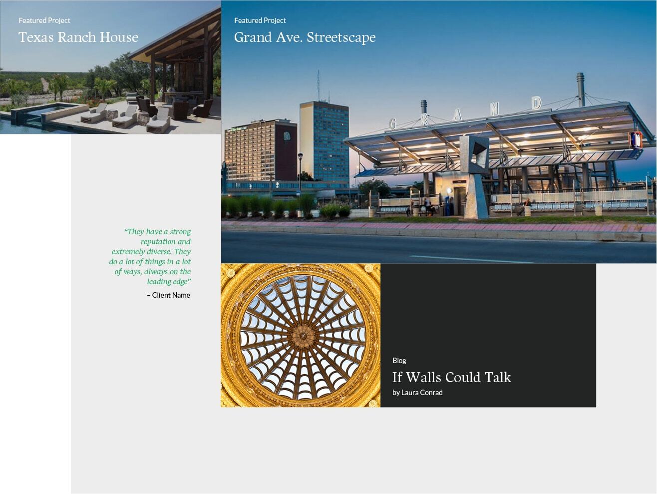 Lawrence Group Projects Grid