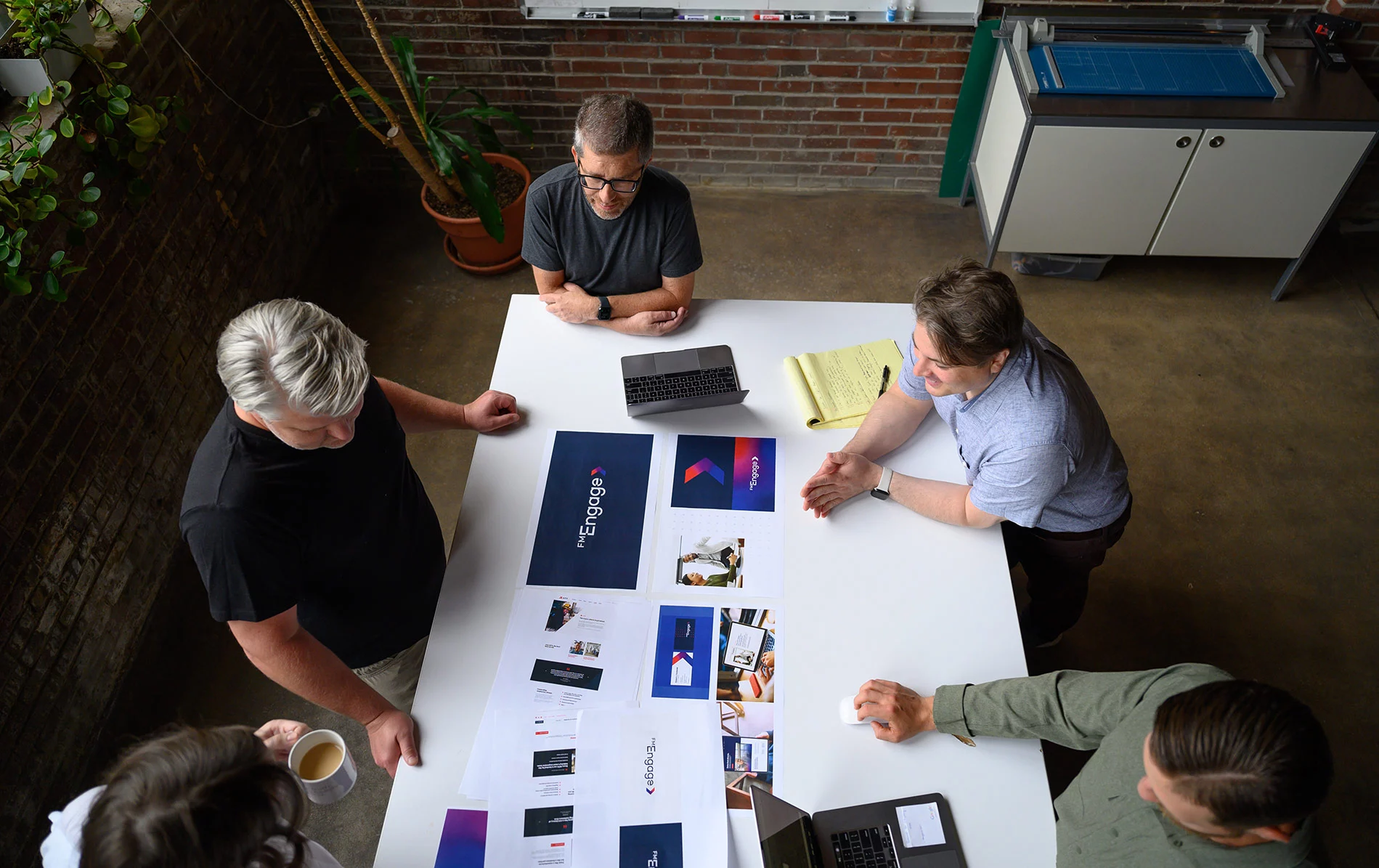 The Atomicdust digital marketing team meeting.