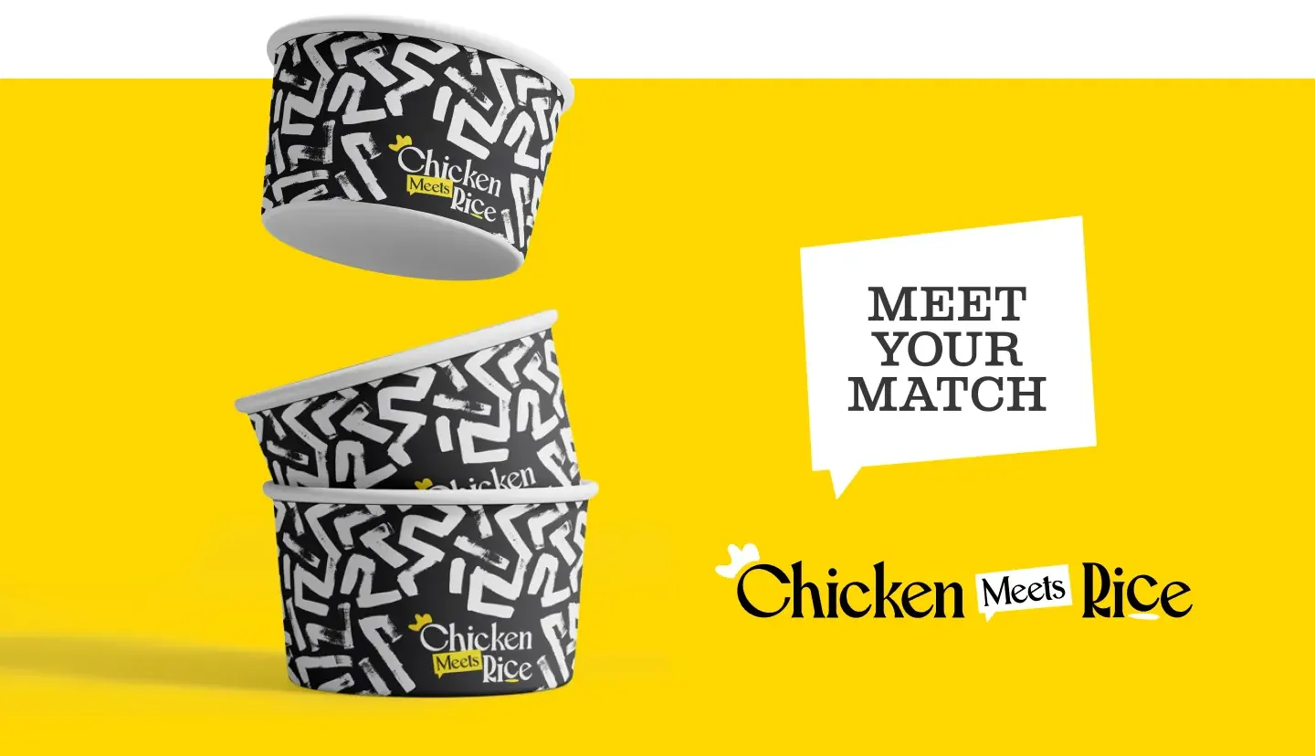 Chicken Meets Rice Branding: packaging design