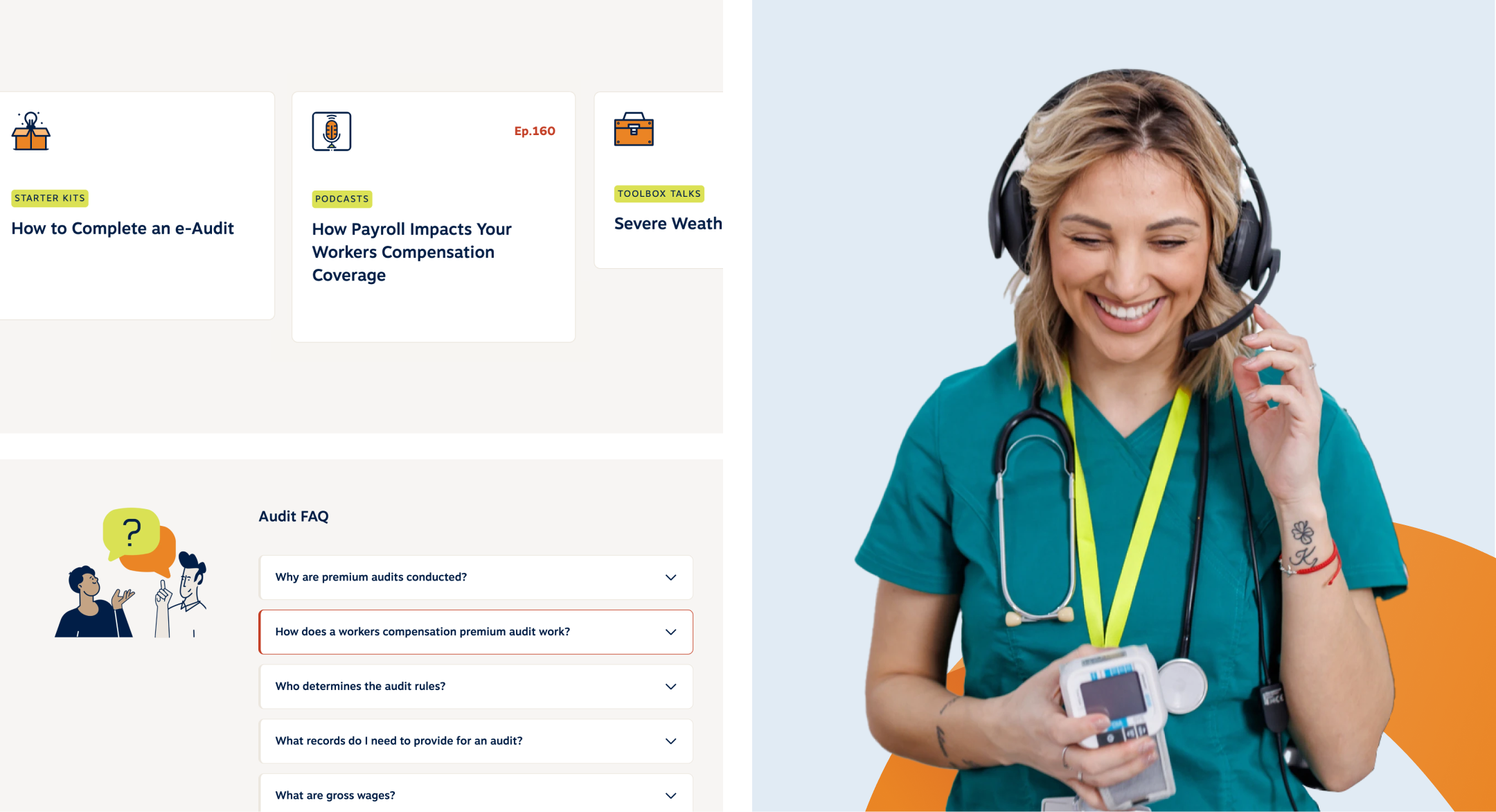 User interface elements from the new MEM website