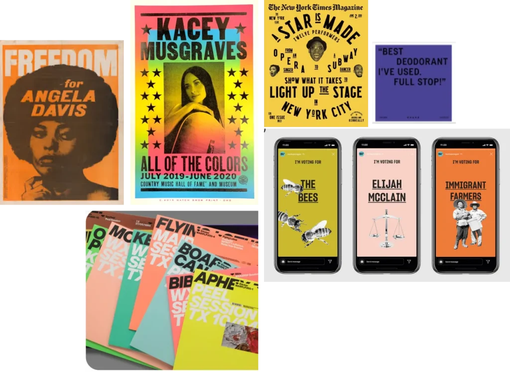 Moodboard with inspiration for the XWELL brand identity