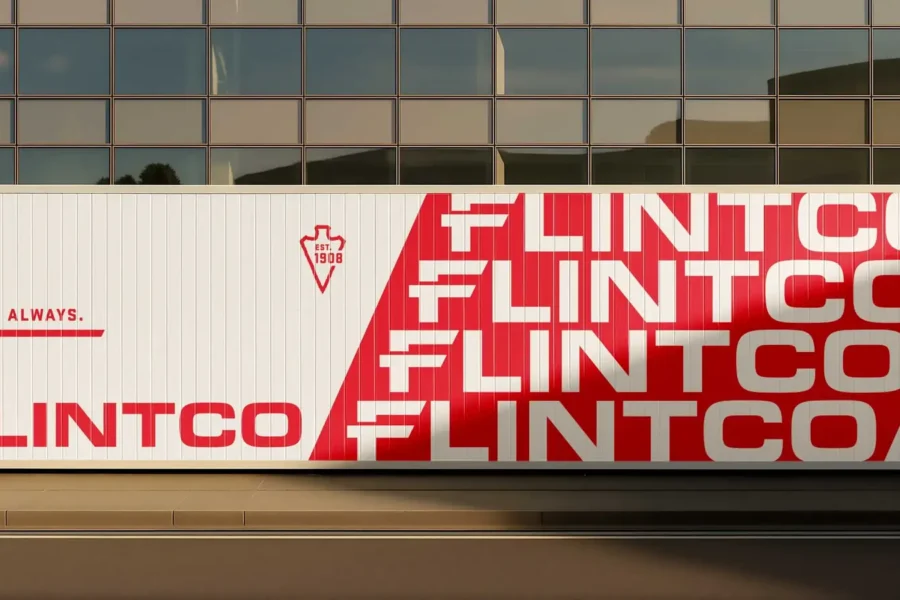 Hero image for the Flintco Construction rebrand case study